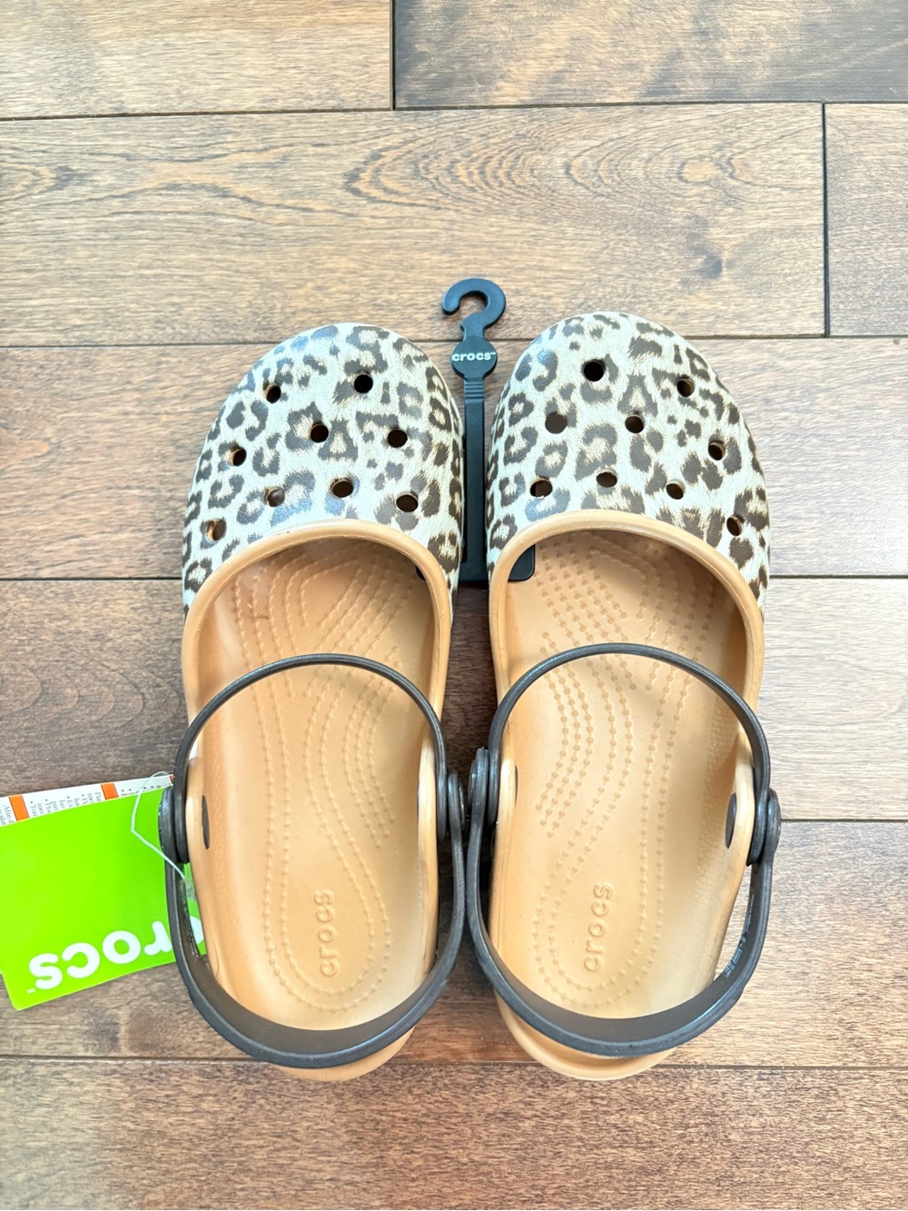 NEW Crocs Classic Ballet-Core Animal Print Clogs - Women's Size 5